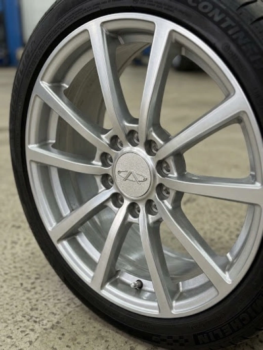 Заглушки в колісні диски Chery 70/65 мм, комплект 4 шт (Сірий хром)