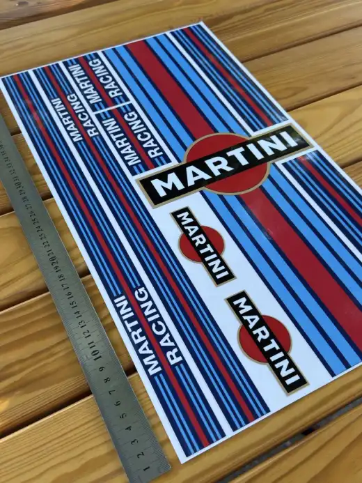 Наклейка виниловая стикерпак MARTINI Racing (49х29 см)