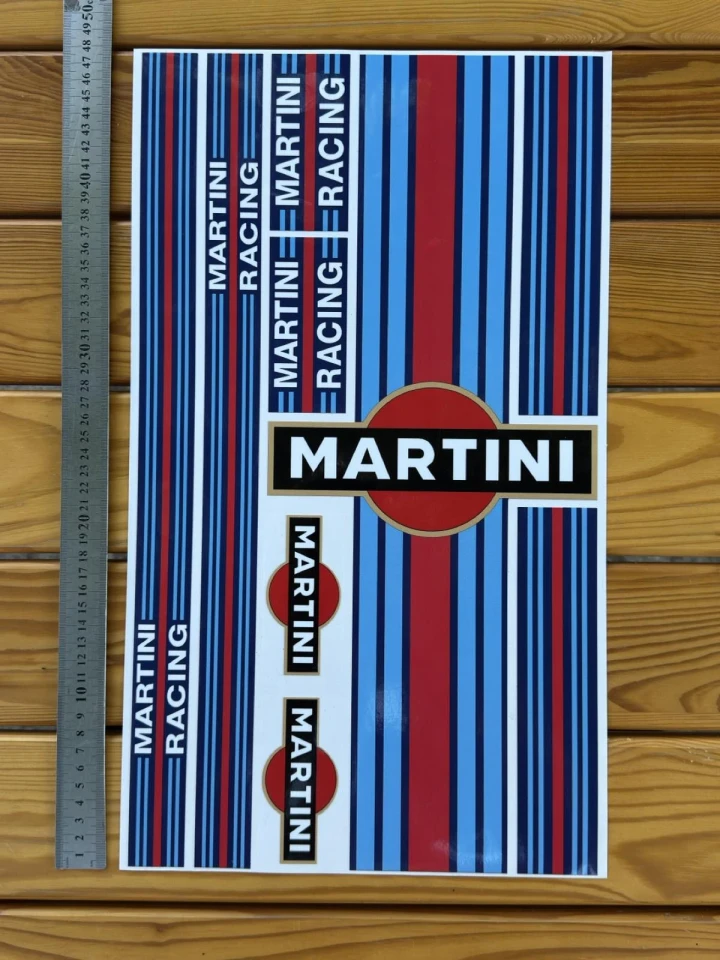 Наклейка виниловая стикерпак MARTINI Racing (49х29 см)