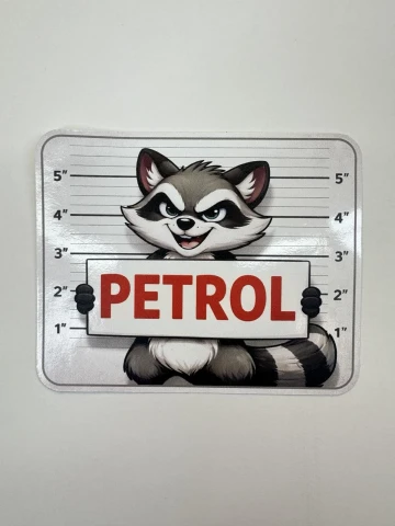 Наклейка виниловая PETROL Енот (11,5х9 см)