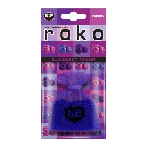 Ароматизатор повітря гранульований у мішечку K2 Roko Blueberry Cream 20г (Чорничний крем)