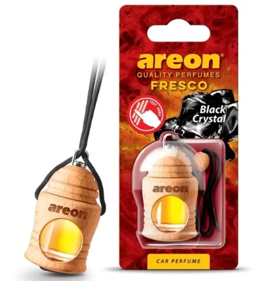 Ароматизатор воздуха жидкий подвесной Areon FRESKO Black Crystal (Черный Кристалл)