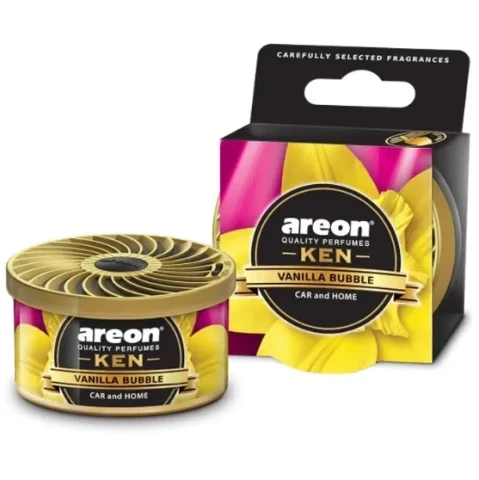 Ароматизатор повітря ароматична банка Areon KEN Vanilla Bubble (Ваніль і Бабл-Гам)