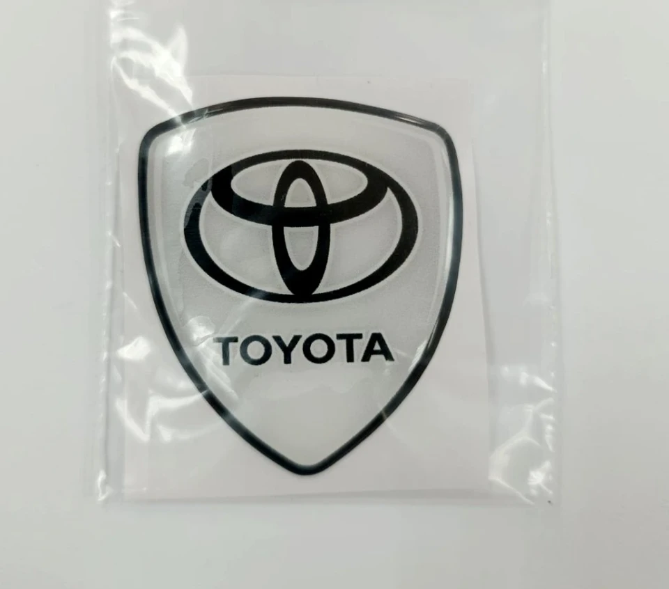 3D Наклейка силиконовая TOYOTA щит (6х5.3см)(силикон)