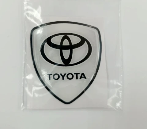 3D Наклейка силиконовая TOYOTA щит (6х5.3см)(силикон)