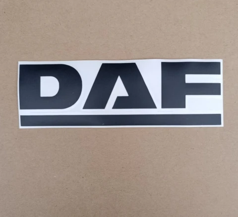 Наклейка вінілова DAF (16x5 см) чорна