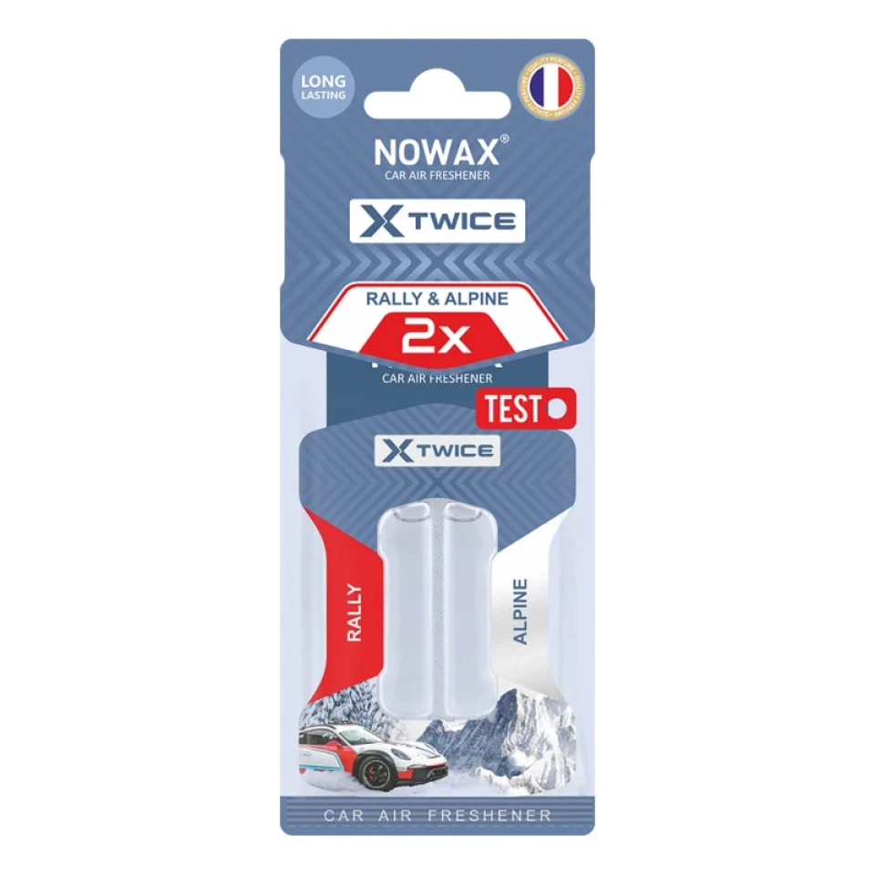 Ароматизатор воздуха с двойной капсулой Nowax X Twice Alpine & Rally (Альпы и Ралли)