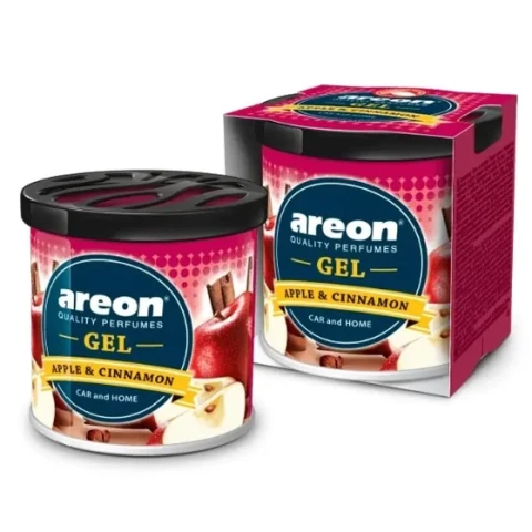 Ароматизатор повітря гелевий Areon GEL Can Apple & Cinnamon 80g (Яблуко та Кориця консерва)