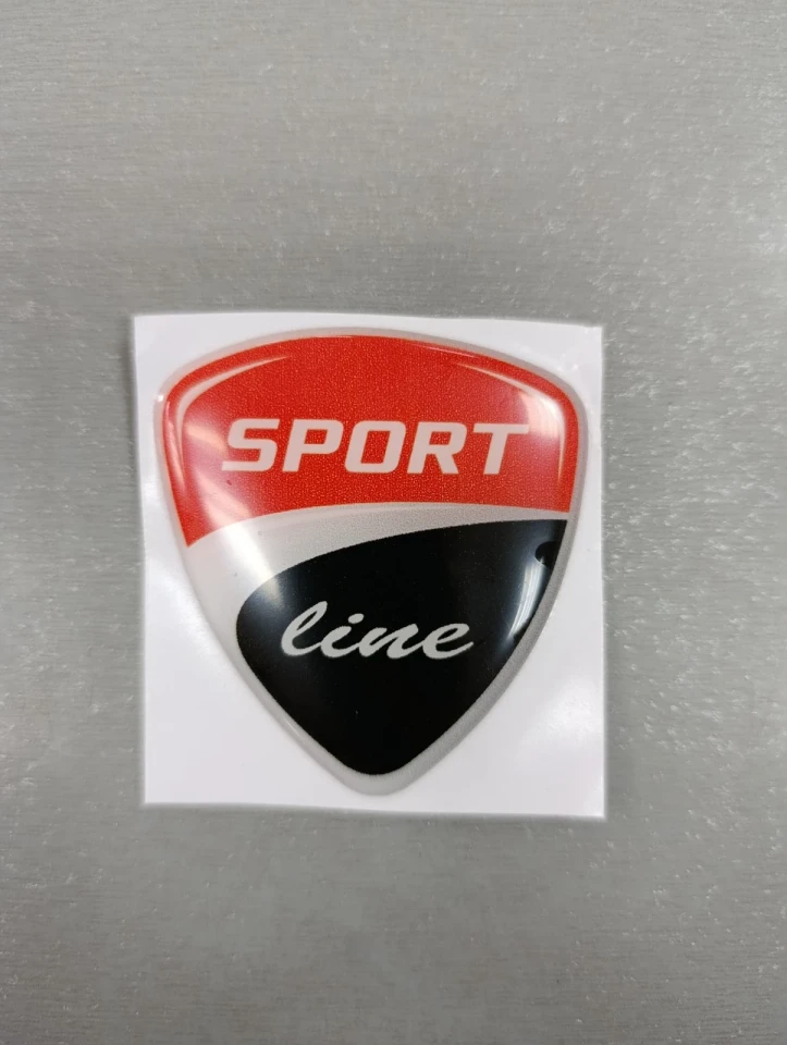 3D Наклейка силіконова SPORT LINE щит (6х5.5 см)
