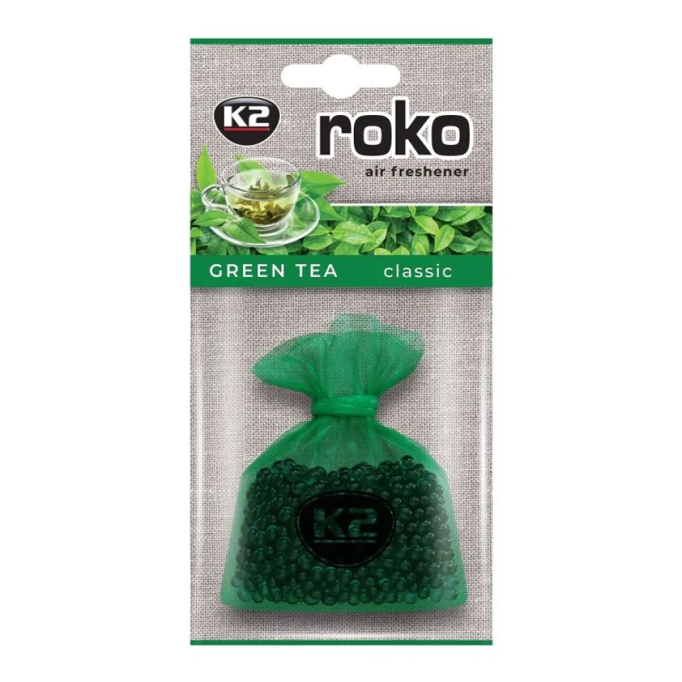 Ароматизатор воздуха гранулированный в мешочке K2 Roko Green Tea 20г (Зеленый чай)