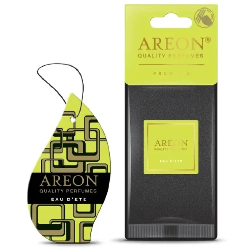 Ароматизатор повітря підвісний ялинка Areon PREMIUM Eau d'Été (Літня Вода)