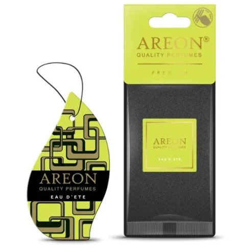 Ароматизатор повітря підвісний ялинка Areon PREMIUM Eau d'Été (Літня Вода)