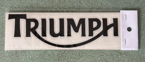 Наклейка виниловая Triumph (16х5 см, комплект 2 шт) черная