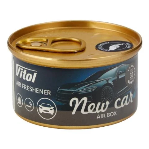 Ароматизатор повітря органічний у банці Vitol Air Box New Car (Нова машина)