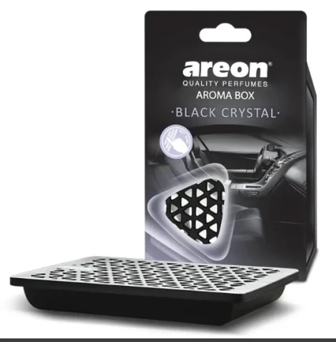 Ароматизатор повітря гелевий Areon Aroma Box Black Crystal (Чорний Кристал)