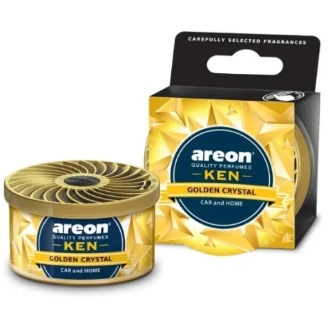 Ароматизатор повітря ароматична банка Areon KEN Golden Crystal (Золотий Кристал)