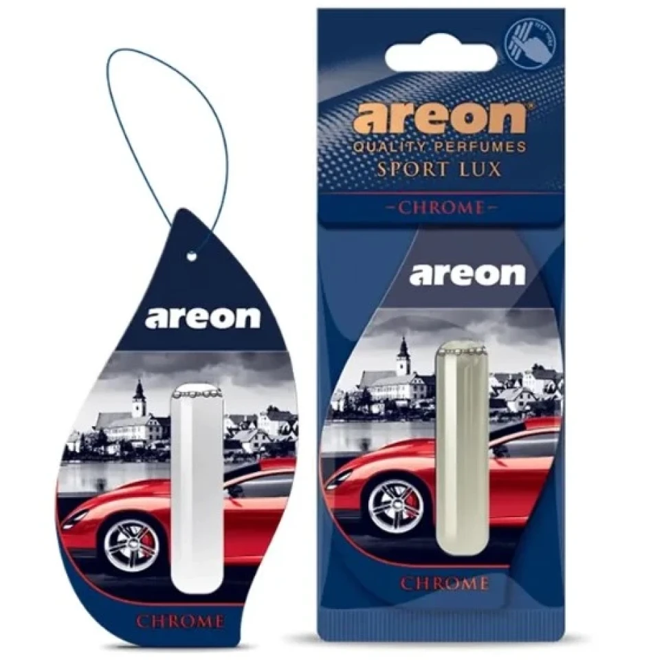 Ароматизатор повітря підвісний гель Areon SPORT LUX Liquid Chrome (Хром) 5мл
