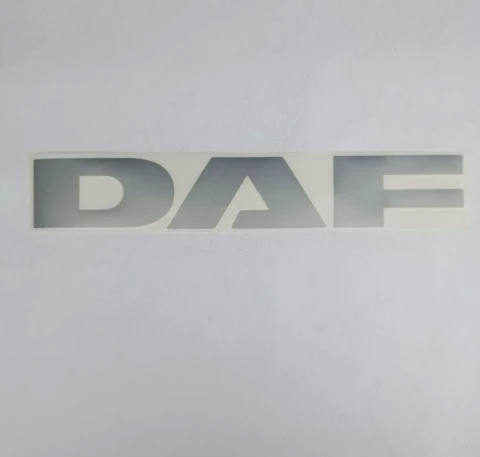 Наклейка вінілова DAF (30x5 см) срібло