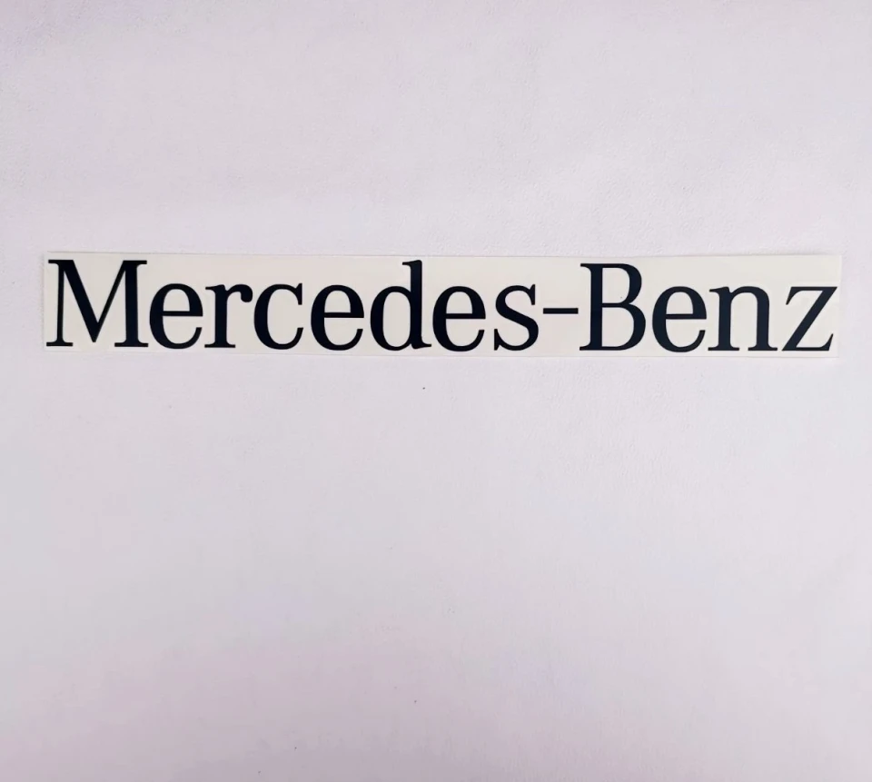 Наклейка вінілова Mercedes-Benz (35x4 см) чорна