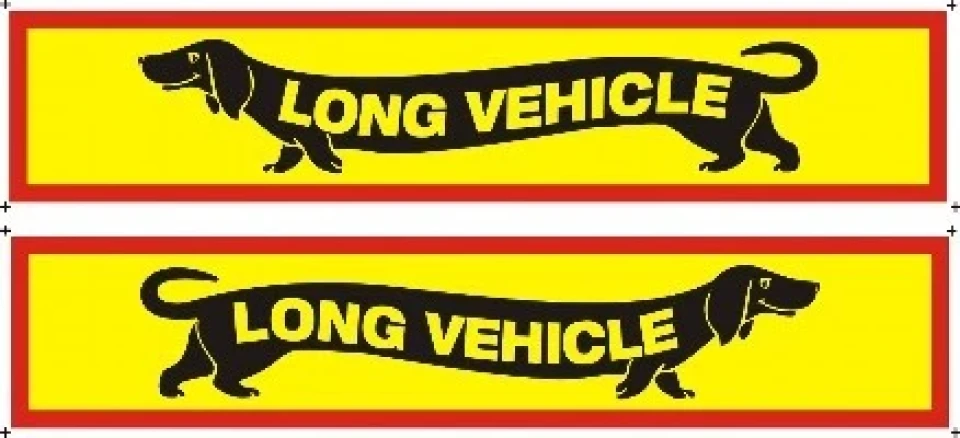 Наклейка виниловая TAXA long vehicle (49х10 см. 2шт в комплекте)