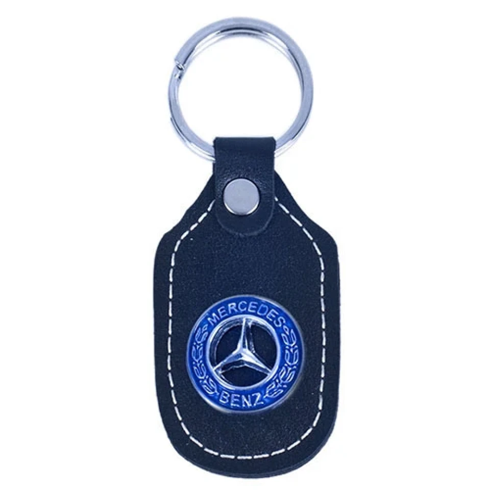 Брелок для ключів Mercedes-Benz шкіряний класичний (чорний)