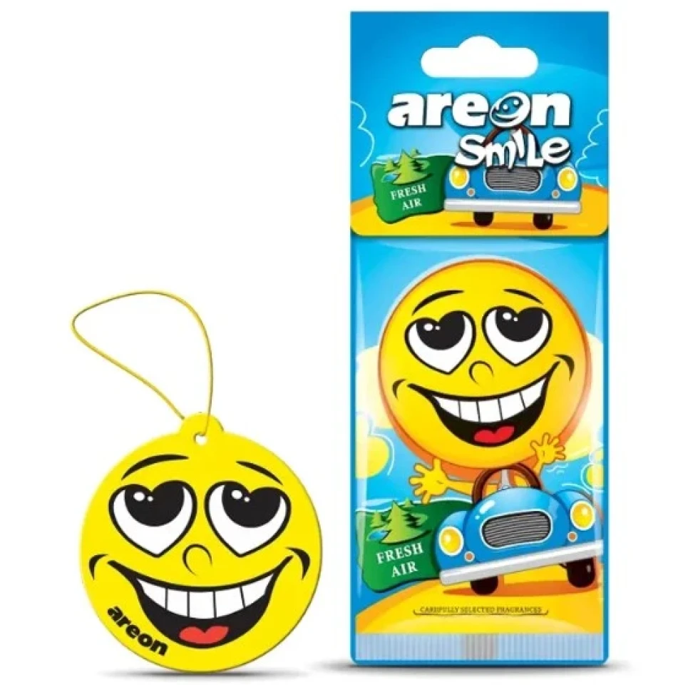 Ароматизатор повітря підвісний ялинка Areon SMILE DRY Fresh Air (Свіже Повітря)