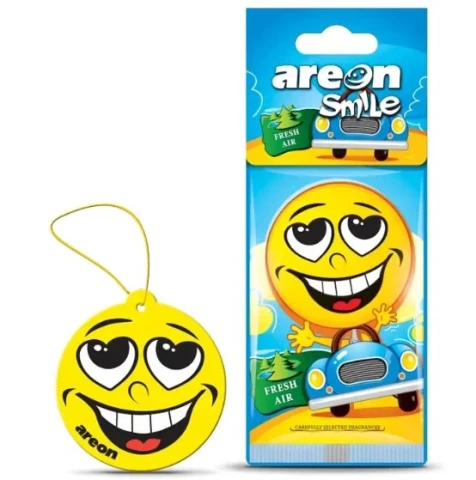 Ароматизатор повітря підвісний ялинка Areon SMILE DRY Fresh Air (Свіже Повітря)