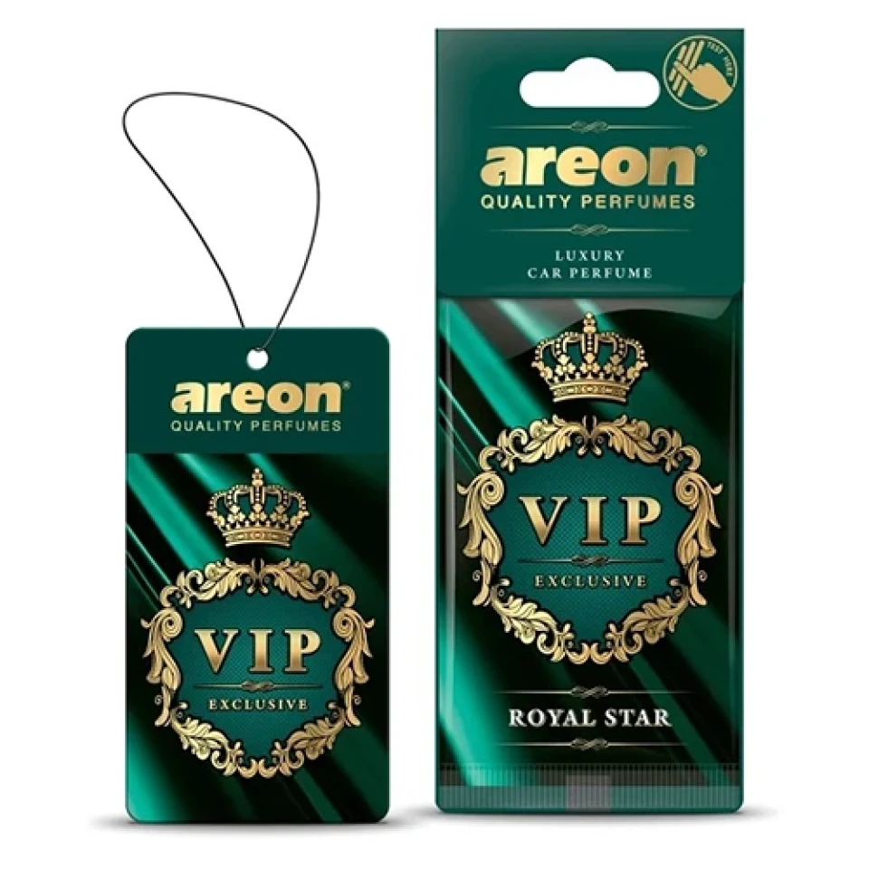 Ароматизатор воздуха подвесной елочка Areon VIP Royal Star (Королевская Звезда)